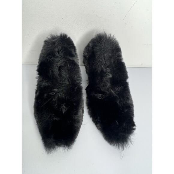 Jeffrey Campbell Black Faux Fur Fluff Pump Heels Women’s Size 6 NWOB - Picture 5 of 8